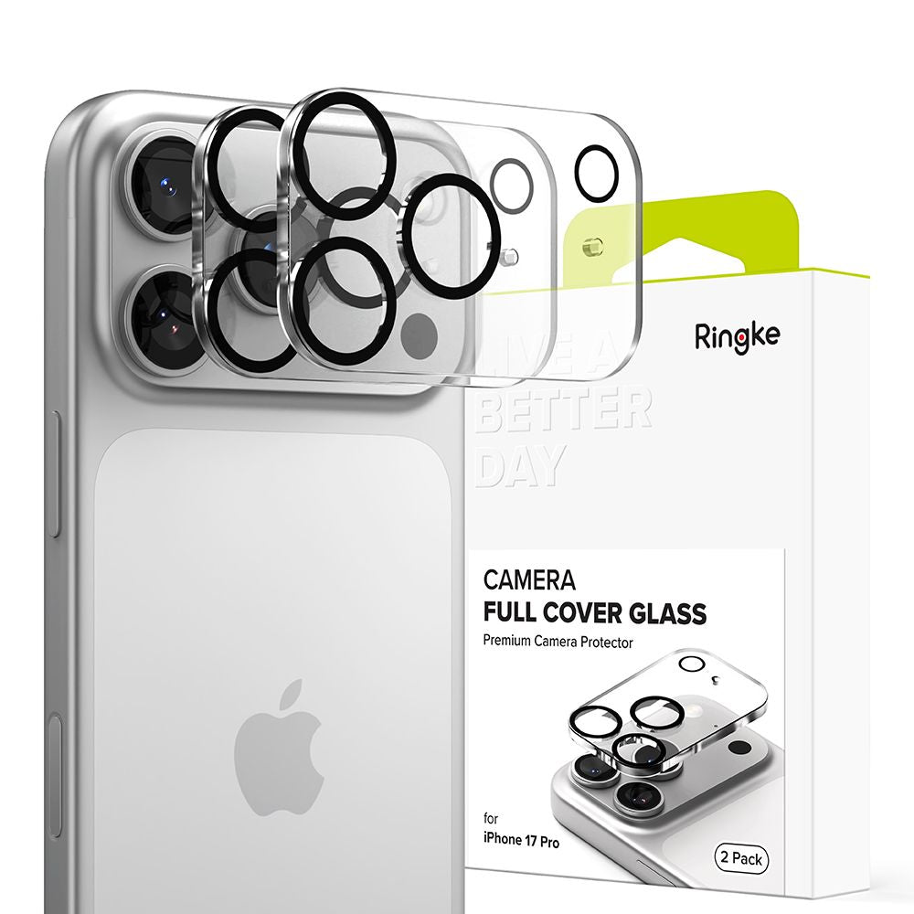 Ringke kameros stiklas iPhone 17 Pro – juodas (2 vnt.) -- iPhone 17 Pro