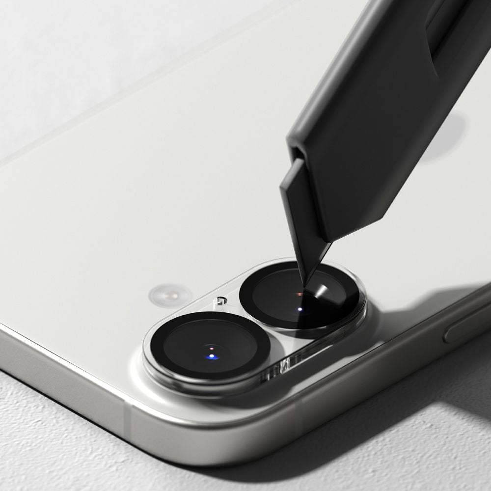 Ringke kameros apsauginis stiklas iPhone 17 – juodas (2 vnt.) -- iPhone 17