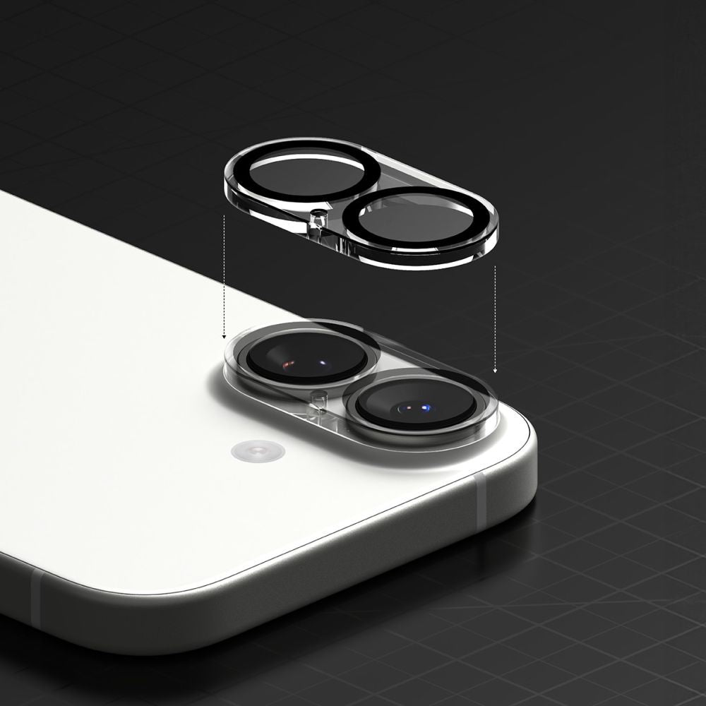 Ringke kameros apsauginis stiklas iPhone 17 – juodas (2 vnt.) -- iPhone 17