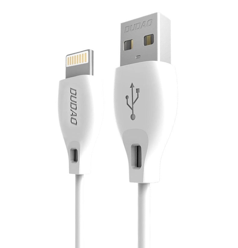 Dudao USB / Lightning laidas 2.4A 1m baltas (L4L 1m white)