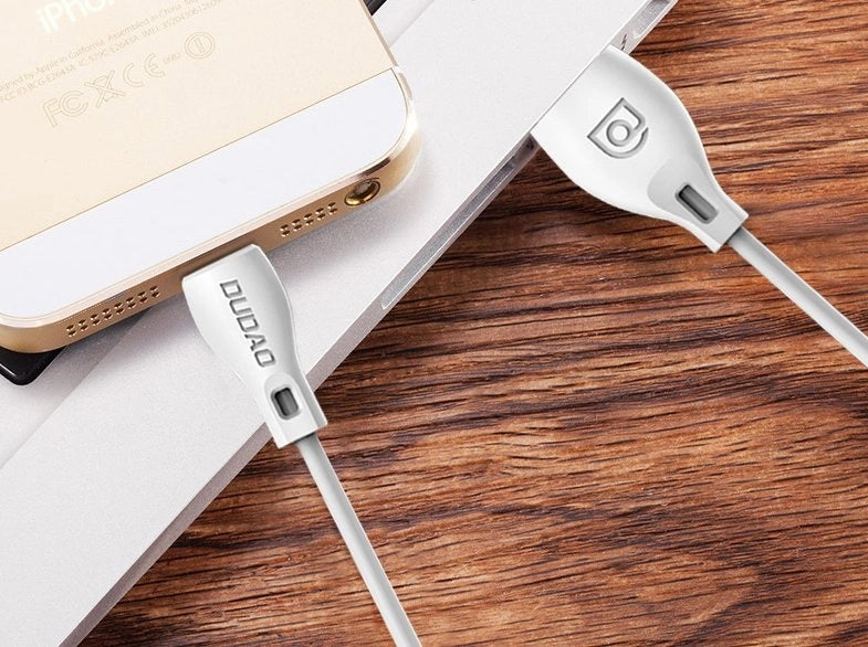Dudao USB / Lightning laidas 2.4A 1m baltas (L4L 1m white)