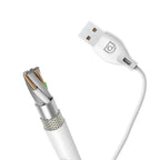 Dudao USB / Lightning laidas 2.4A 1m baltas (L4L 1m white)
