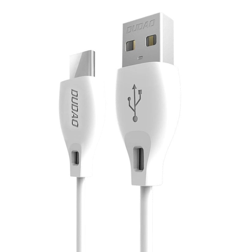 Dudao USB Type C 2.1A 1m baltas laidas (L4T 1m white) Pirmasis paveikslėlis