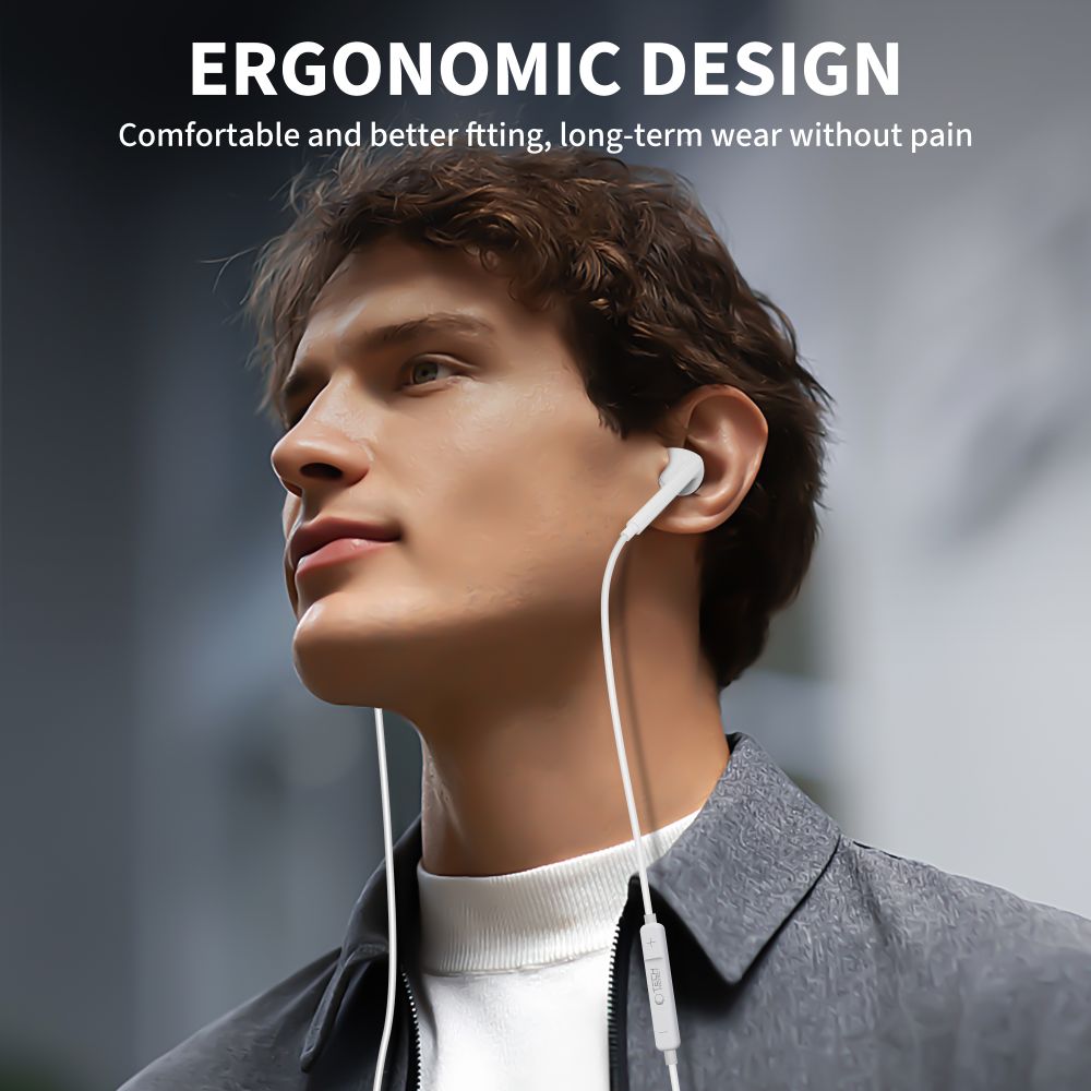 Tech-Protect Ultraboost Core G2 USB-C ausinės – baltos -- Headphones