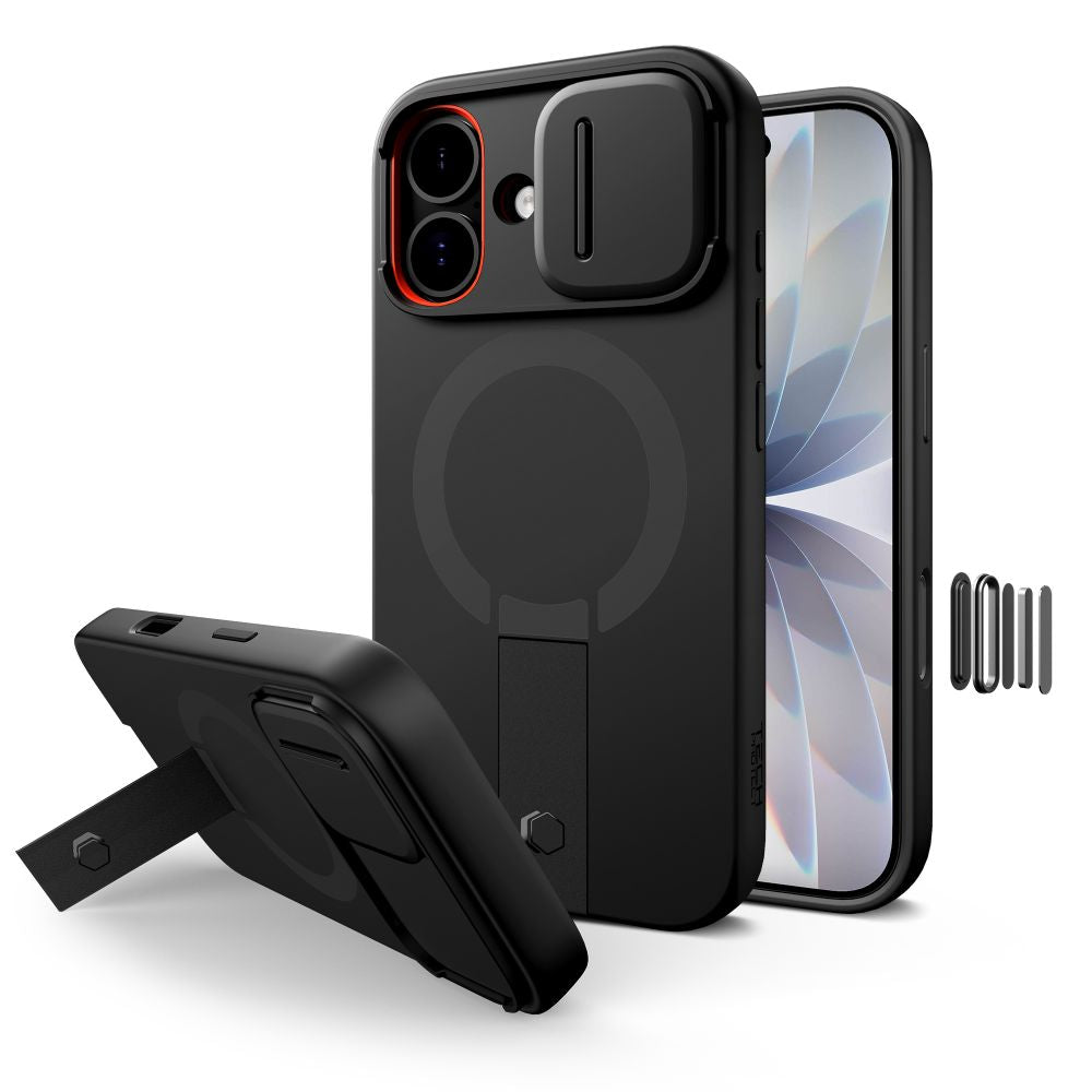 Tech-Protect Kevlar Aura MagSafe dėklas iPhone 17 – juodas -- iPhone 17