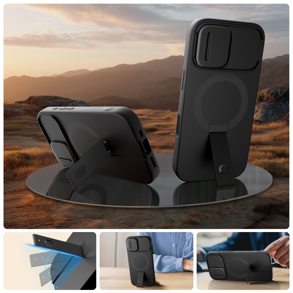 Tech-Protect Kevlar Aura MagSafe dėklas iPhone 17 – juodas -- iPhone 17