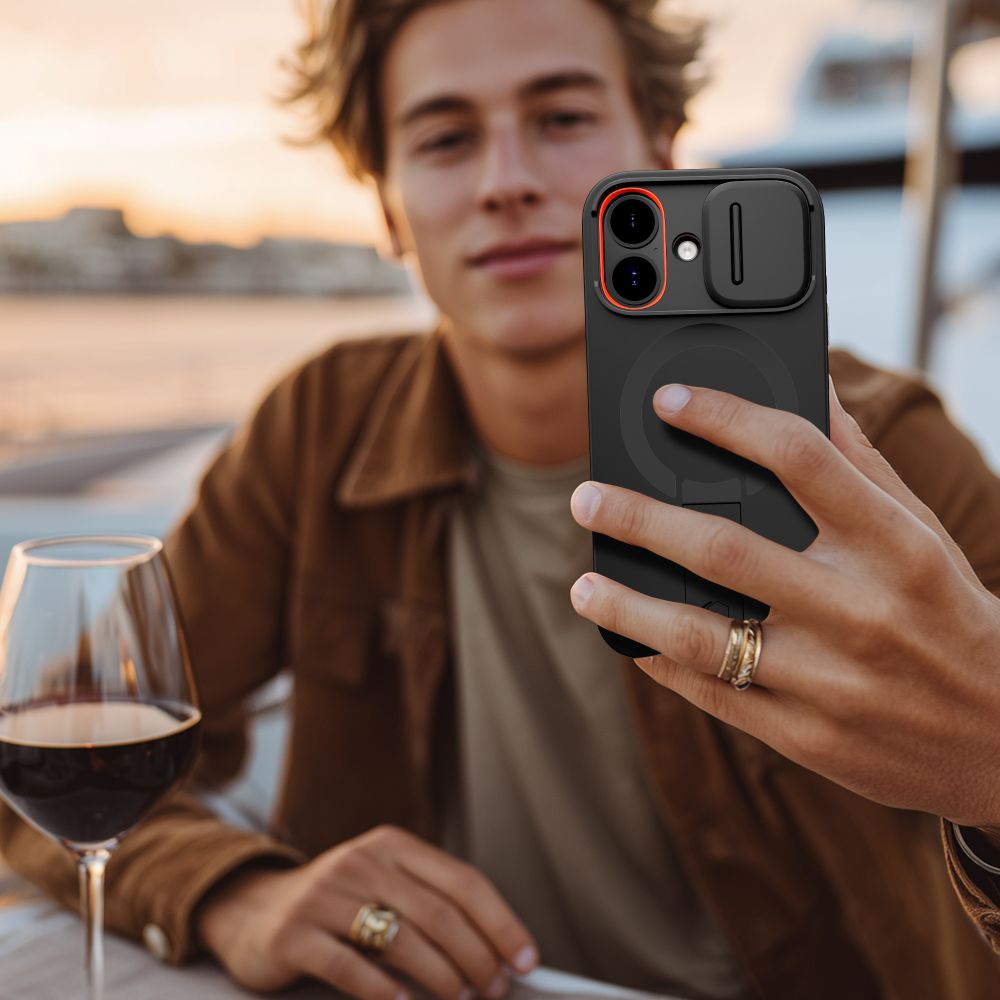 Tech-Protect Kevlar Aura MagSafe dėklas iPhone 17 – juodas -- iPhone 17