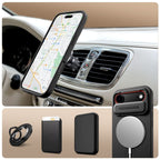 Tech-Protect Kevlar Aura MagSafe dėklas iPhone Air – juodas -- iPhone 17 Air