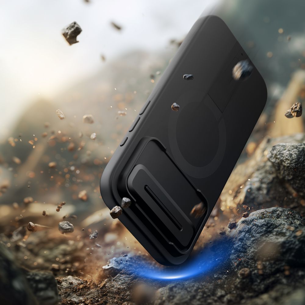 Tech-Protect Kevlar Aura MagSafe dėklas iPhone Air – juodas -- iPhone 17 Air