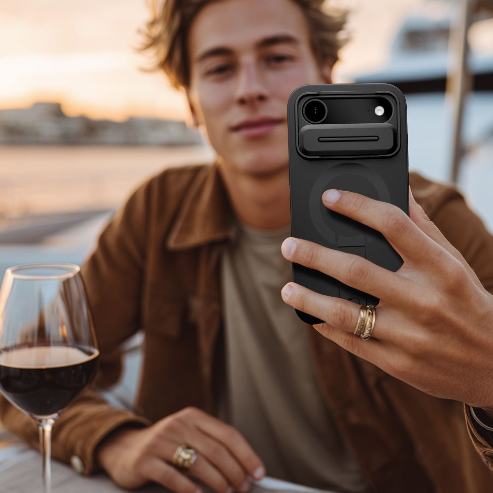 Tech-Protect Kevlar Aura MagSafe dėklas iPhone Air – juodas -- iPhone 17 Air
