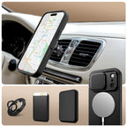 Tech-Protect Kevlar Aura MagSafe dėklas iPhone 17 Pro Max – juodas -- iPhone 17 Pro Max