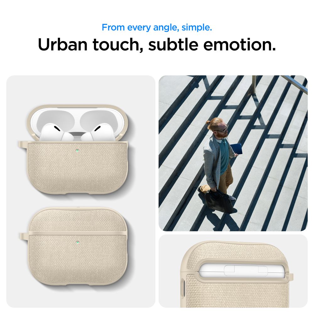 Spigen Urban Fit dėklas AirPods Pro – smėlio spalvos