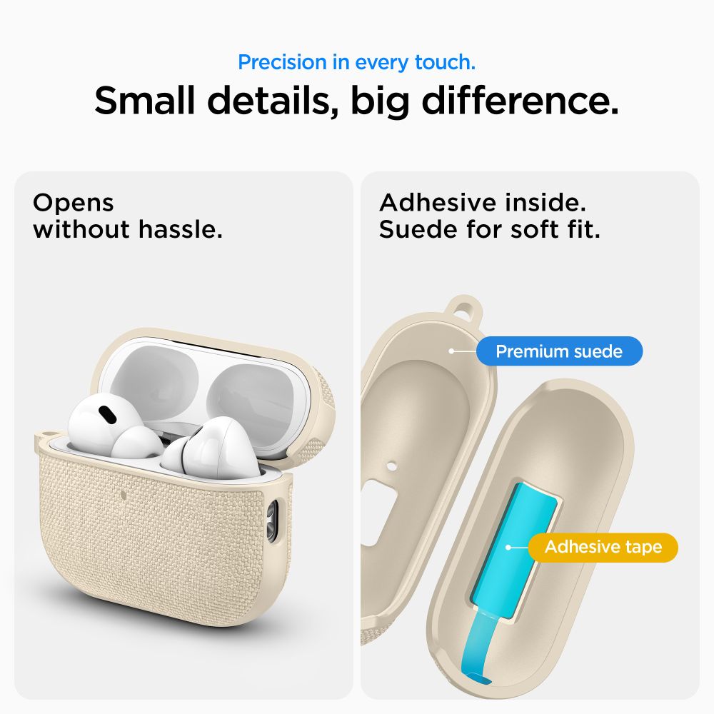 Spigen Urban Fit dėklas AirPods Pro – smėlio spalvos