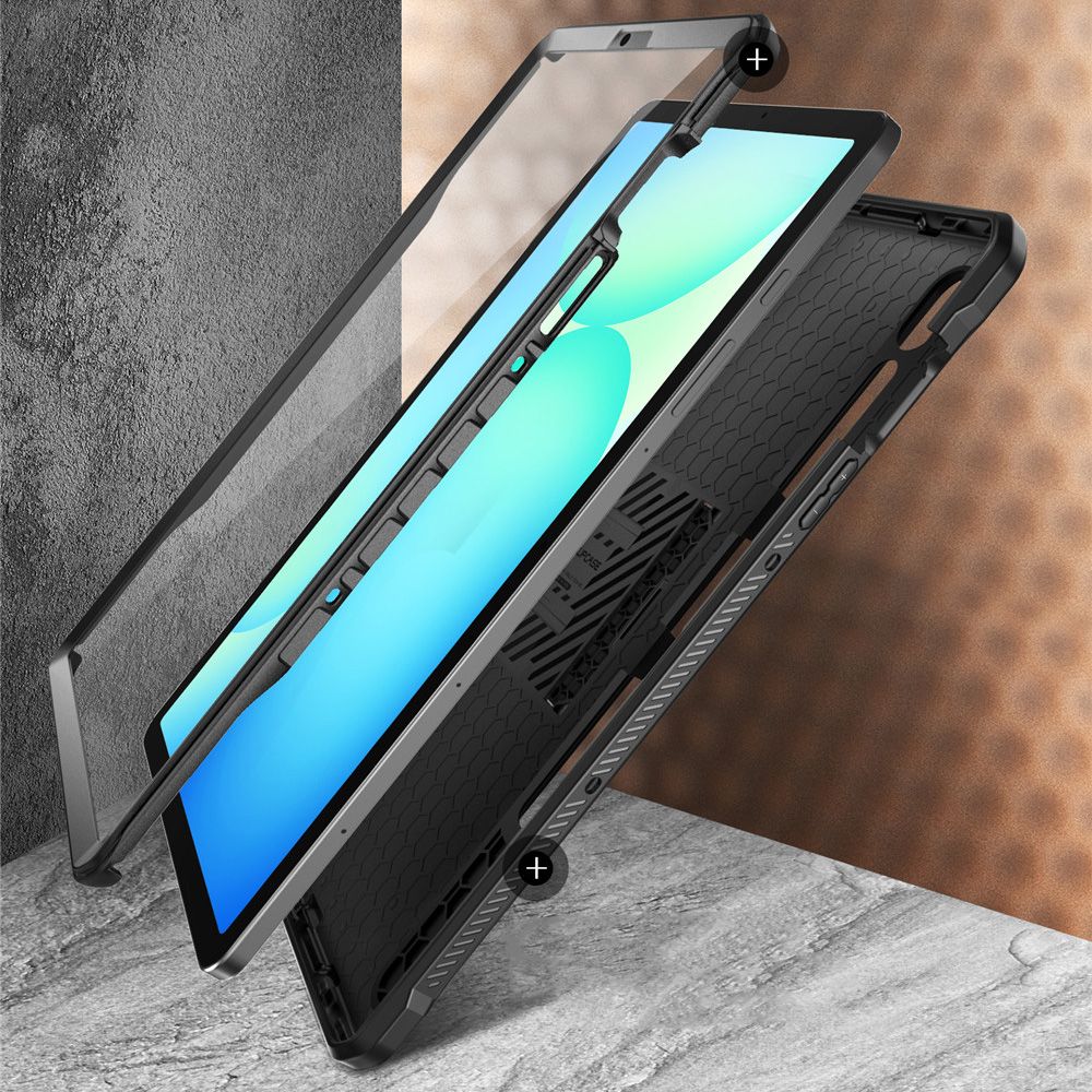 Supcase Unicorn Beetle Pro dėklas Galaxy Tab S9/S9 FE – juodas