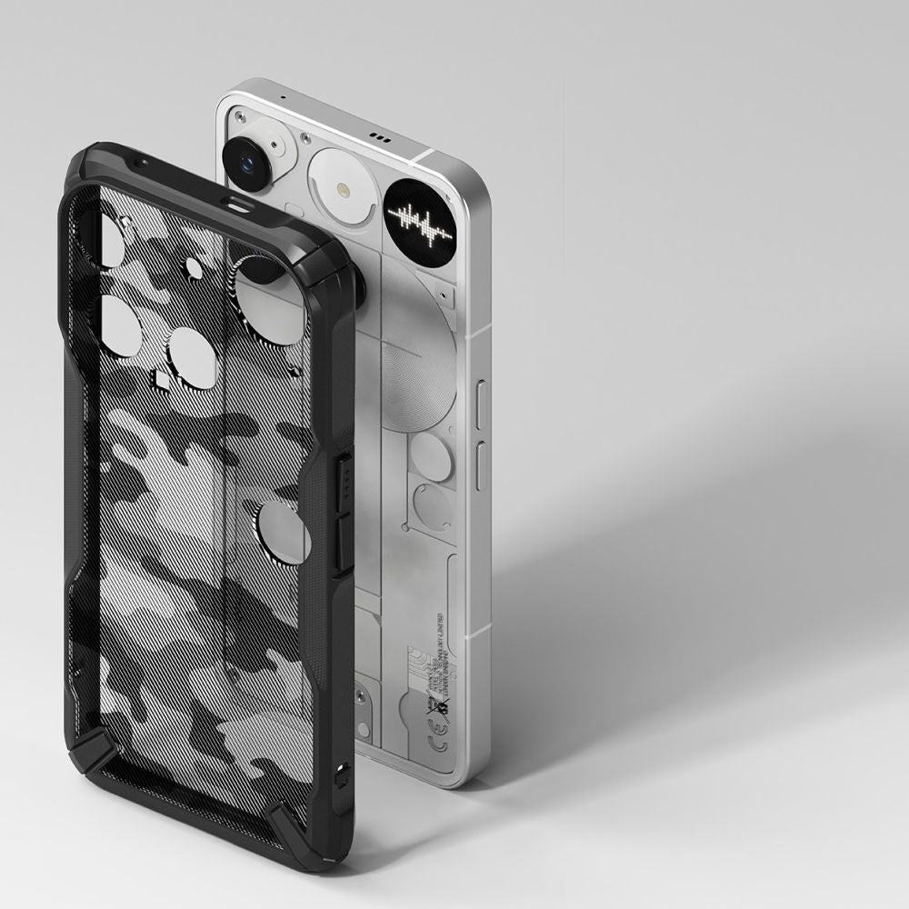 Telefono Ringke Fusion X dėklas 3 - pilkas ir juodas -- Cell phone cases and covers