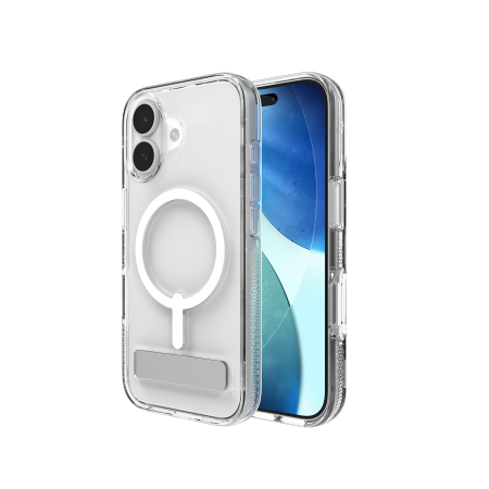 Skaidrus MagSafe dėklas su stovu iPhone 17 – ZAGG Crystal Palace Snap Pirmasis paveikslėlis
