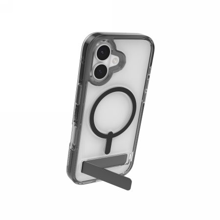 ZAGG Santa Cruz Snap MagSafe dėklas iPhone 17 – skaidrus/juodas