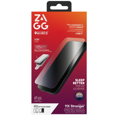ZAGG InvisibleShield XTR5 stiklas iPhone 17 Pro Max Pirmasis paveikslėlis