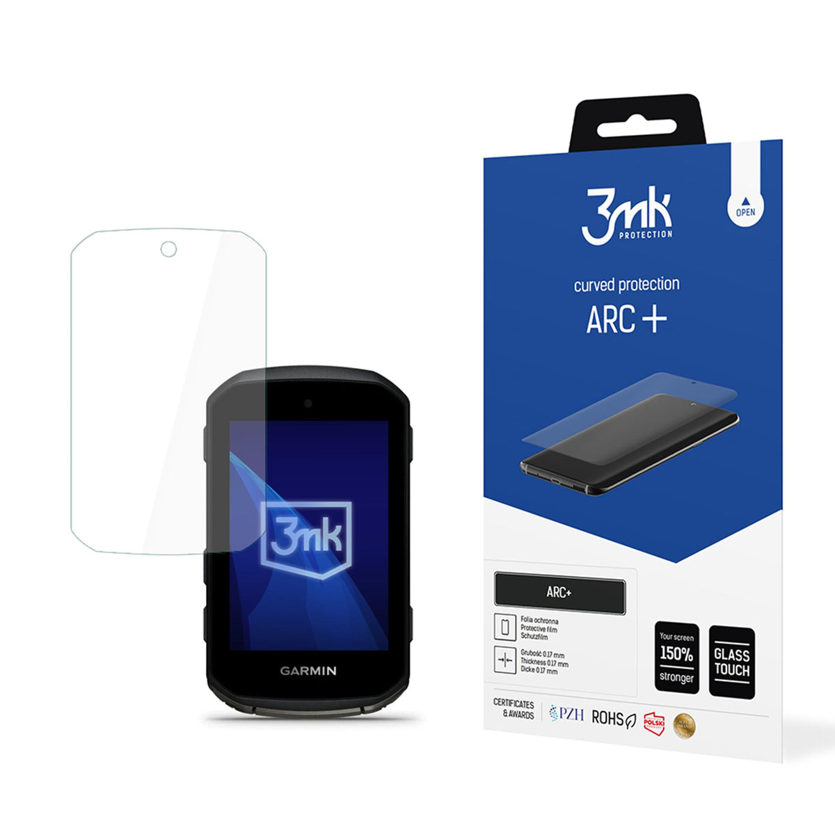 3mk ARC+ apsauginė plėvelė Garmin Edge 550 / Edge 850 -- Garmin Edge 550 / Garmin Edge 850