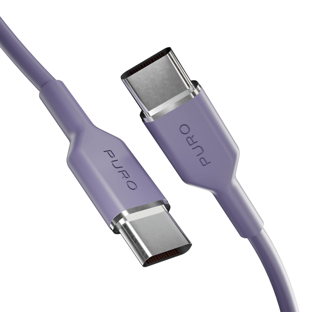 Puro ICON USB-C - USB-C Kabelis 1.5m - Violetinė