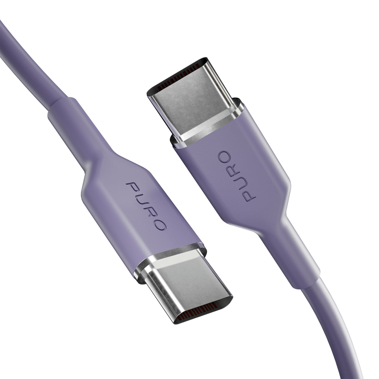 Puro ICON USB-C - USB-C Kabelis 1.5m - Violetinė