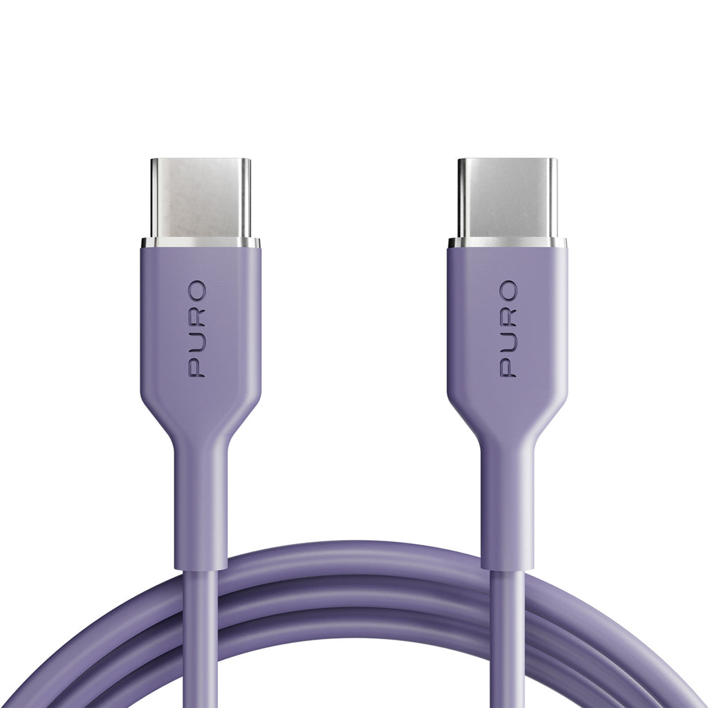 Puro ICON USB-C - USB-C Kabelis 1.5m - Violetinė