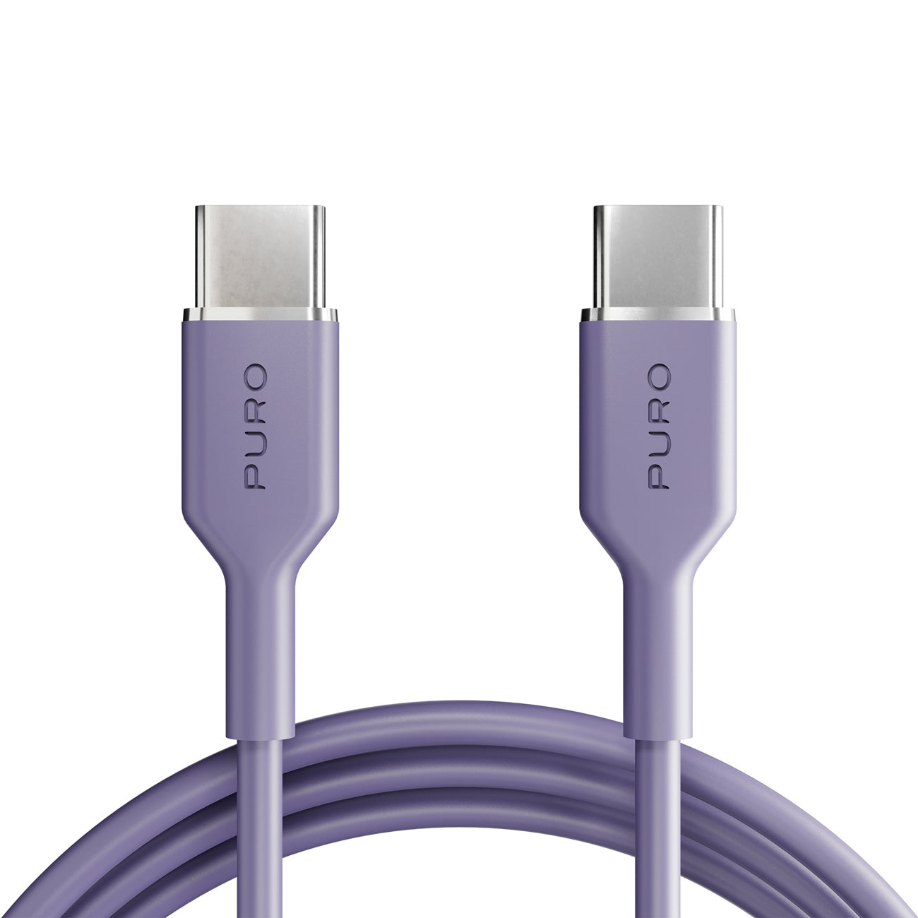 Puro ICON USB-C - USB-C Kabelis 1.5m - Violetinė