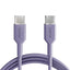 Puro ICON USB-C - USB-C Kabelis 1.5m - Violetinė