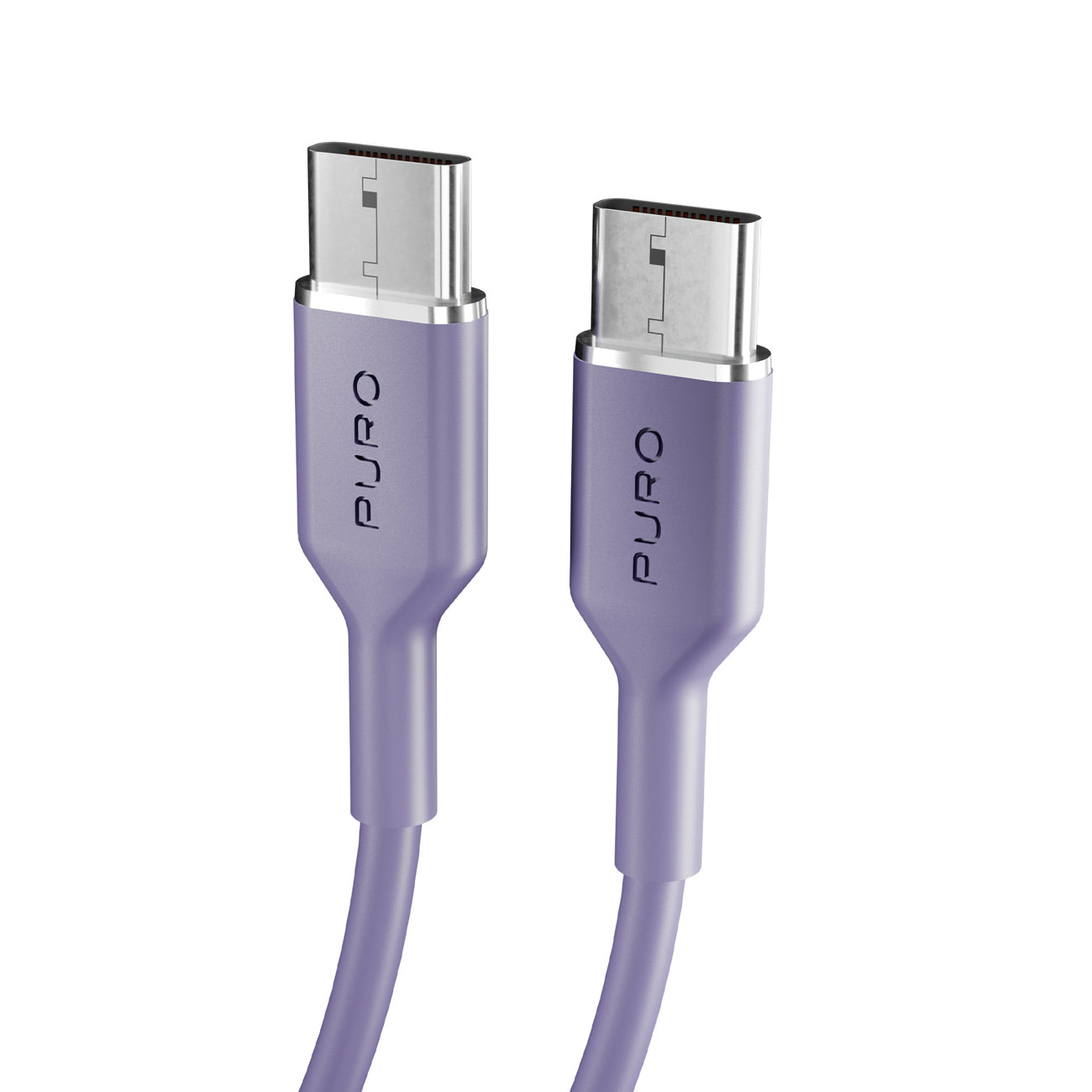Puro ICON USB-C - USB-C Kabelis 1.5m - Violetinė