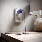 Puro ICON USB-C - USB-C Kabelis 1.5m - Violetinė