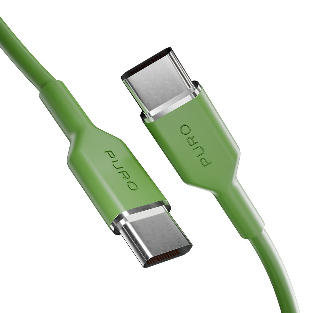 Puro ICON USB-C - USB-C kabelis 1.5m - žalias
