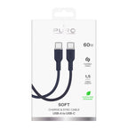 Puro ICON USB-C – USB-C Kabelis 1.5m – tamsiai mėlyna