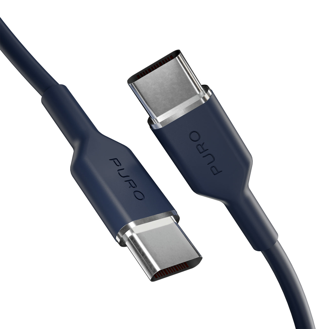 Puro ICON USB-C – USB-C Kabelis 1.5m – tamsiai mėlyna