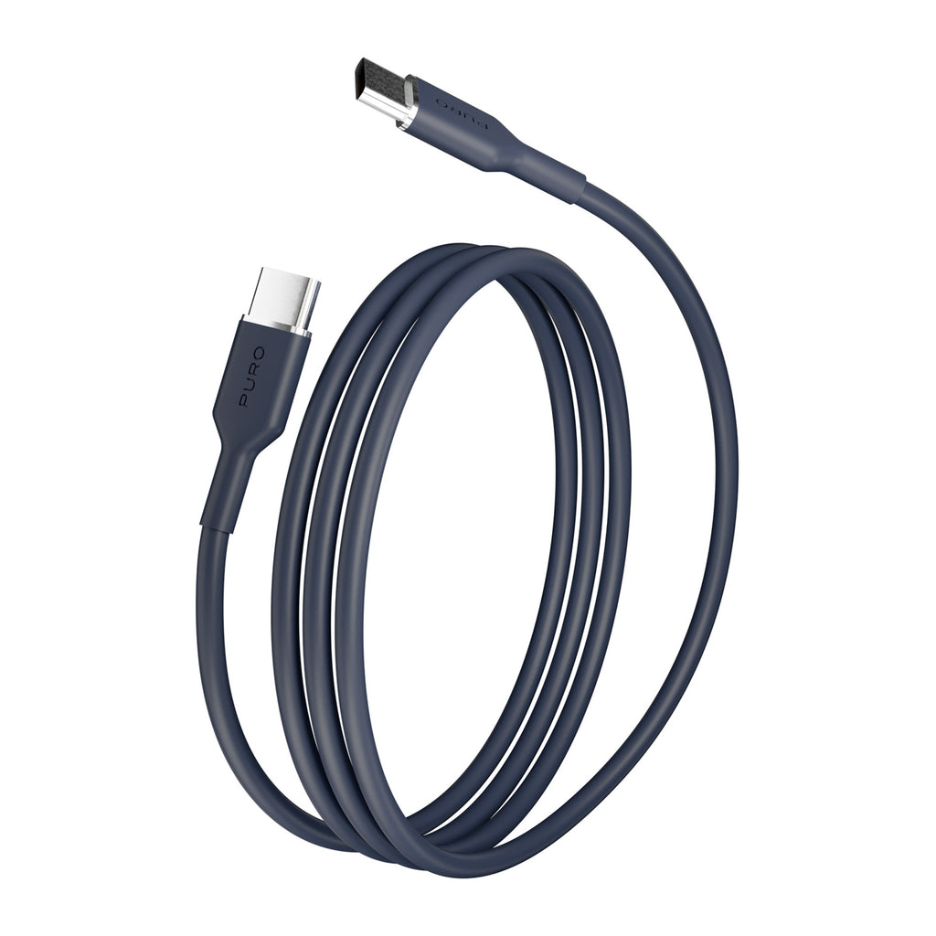 Puro ICON USB-C – USB-C Kabelis 1.5m – tamsiai mėlyna