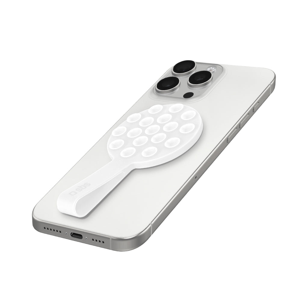 SBS MAG Grippy MagSafe Compatible Laikiklis su Suction Cup ir ausimi - White