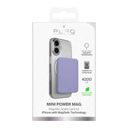 Puro 4200mAh itin plona MagSafe Compatible USB-C išorinė baterija - violetinė