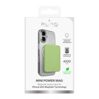 Puro 4200mAh itin plona MagSafe USB-C Compatible išorinė baterija - žalia