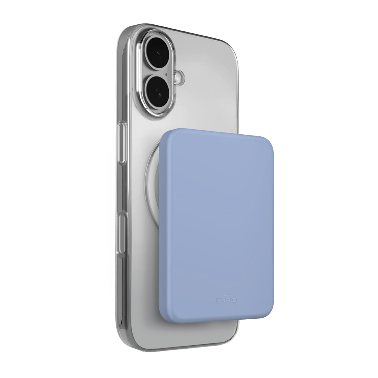 Puro 4200mAh itin plona MagSafe USB-C Compatible išorinė baterija - mėlyna