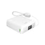Puro 10000mAh 20W USB-C USB-A išorinė baterija su ekranu ir integruotu USB-C laidu - balta