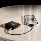 SBS HD 10W 5000mAh USB-C išorinė baterija su LCD ekranu - juoda
