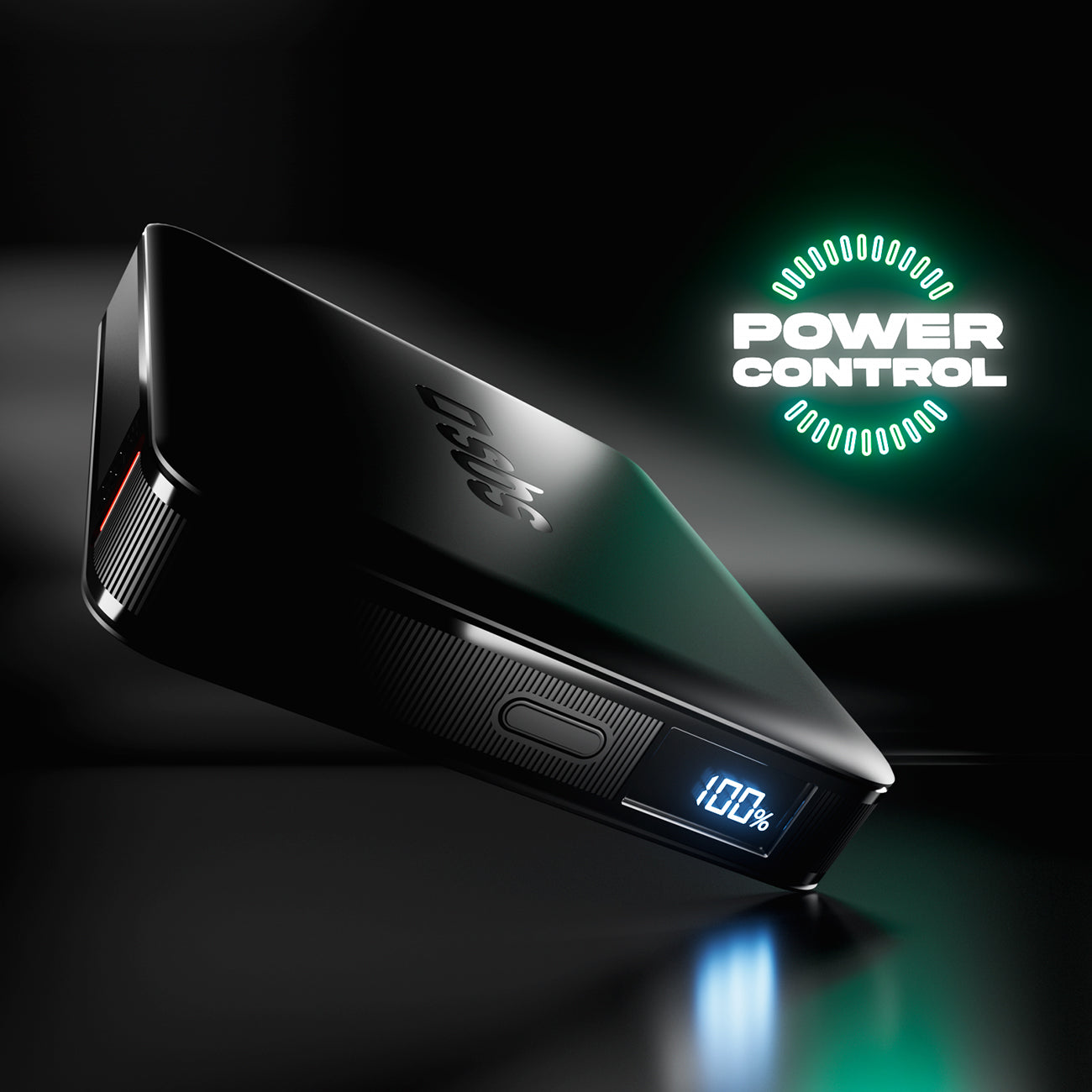 SBS HD 10W 5000mAh USB-C išorinė baterija su LCD ekranu - juoda