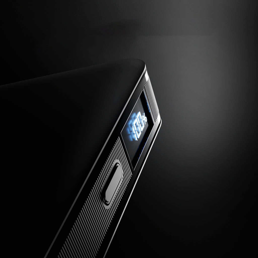 SBS HD 10W 5000mAh USB-C išorinė baterija su LCD ekranu - juoda