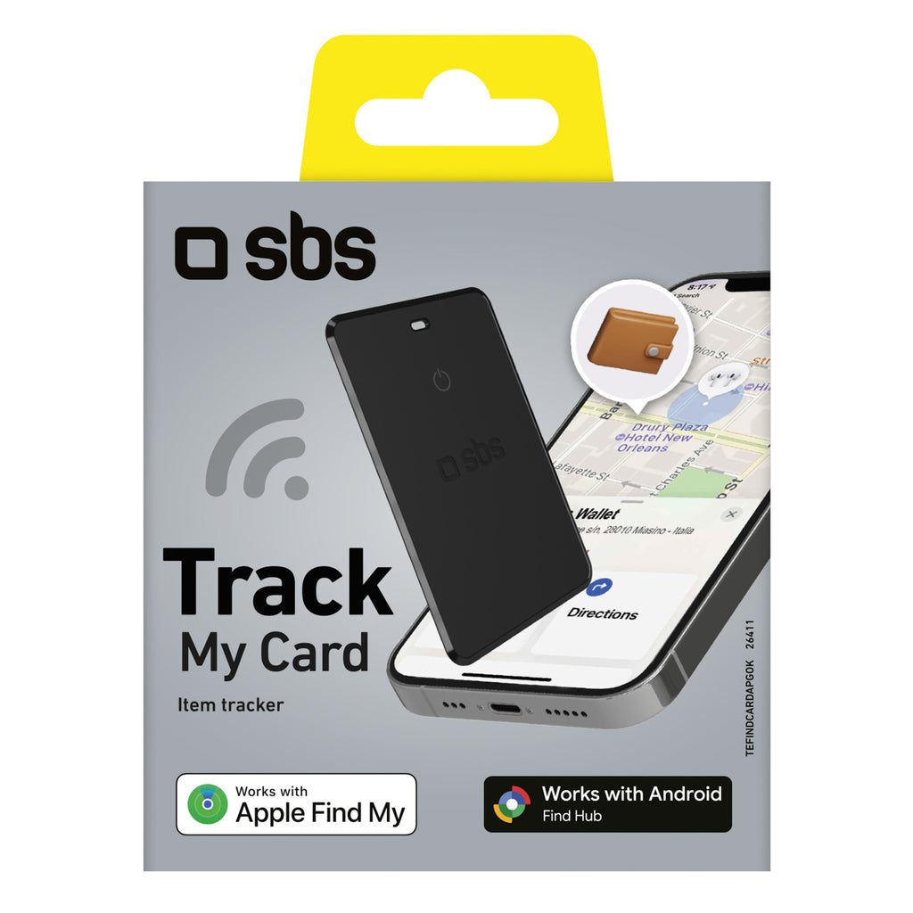 SBS track my card ultra-thin universal ios android locator - juoda
