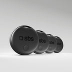 SBS universalus lokatorius Track My Dual rinkinys 4 vnt. - juodas