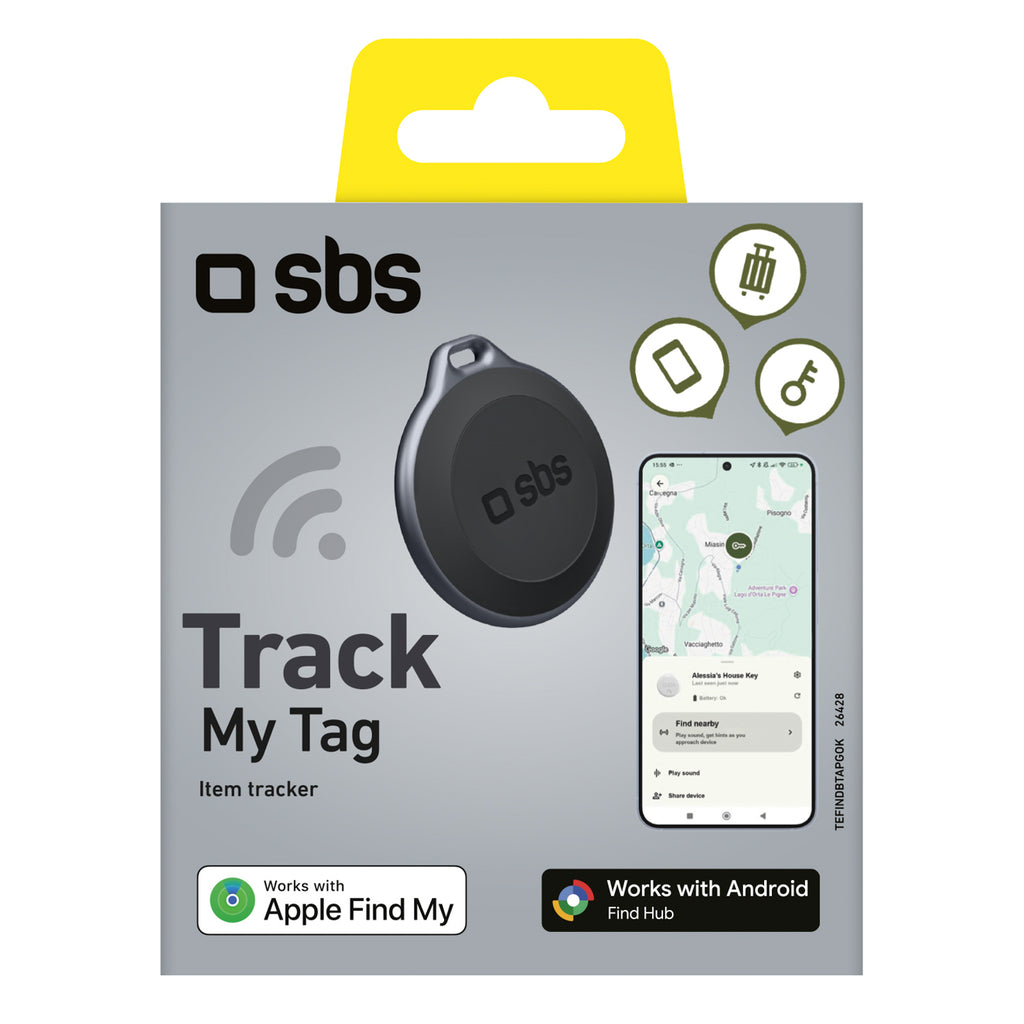 SBS My Tag lokatorius suderinamas su iOS ir Android - juodas -- Other phone accessories