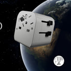 SBS Universalus kelioninis adapteris EU 2xUSB-A - baltas