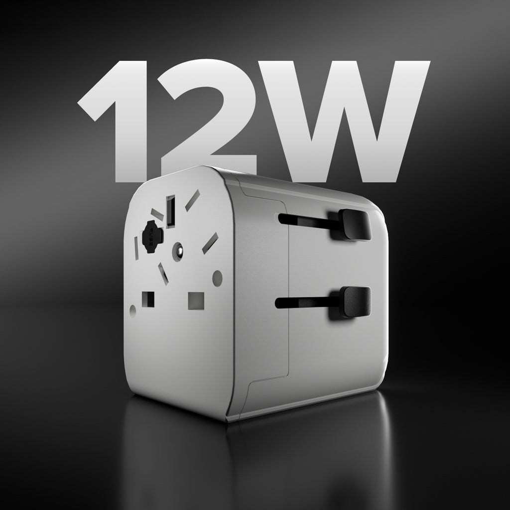 SBS Universalus kelioninis adapteris EU 2xUSB-A - baltas