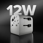 SBS Universalus kelioninis adapteris EU 2xUSB-A - baltas
