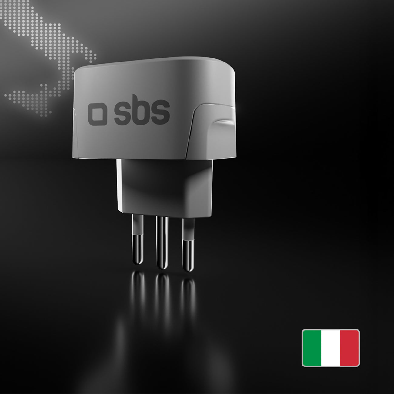 SBS IT kelioninis adapteris universalus - baltas