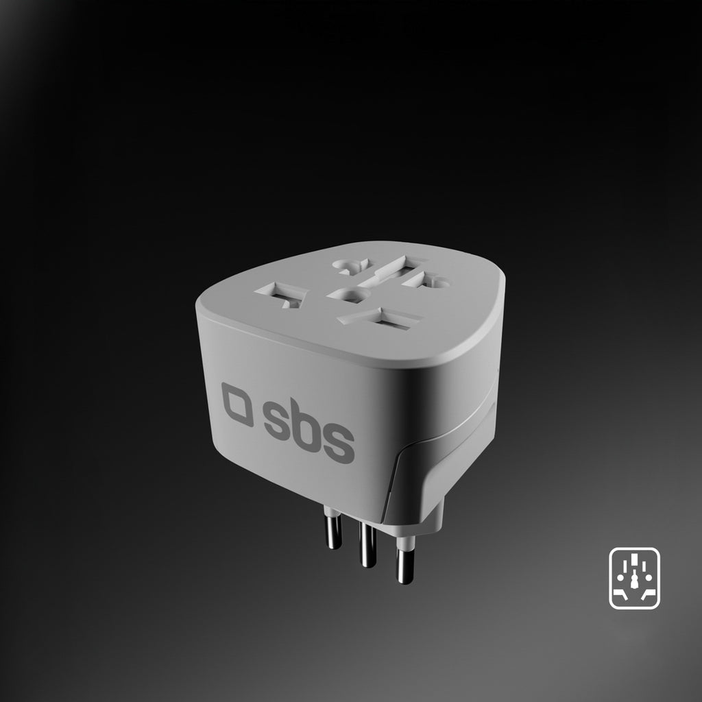 SBS IT kelioninis adapteris universalus - baltas